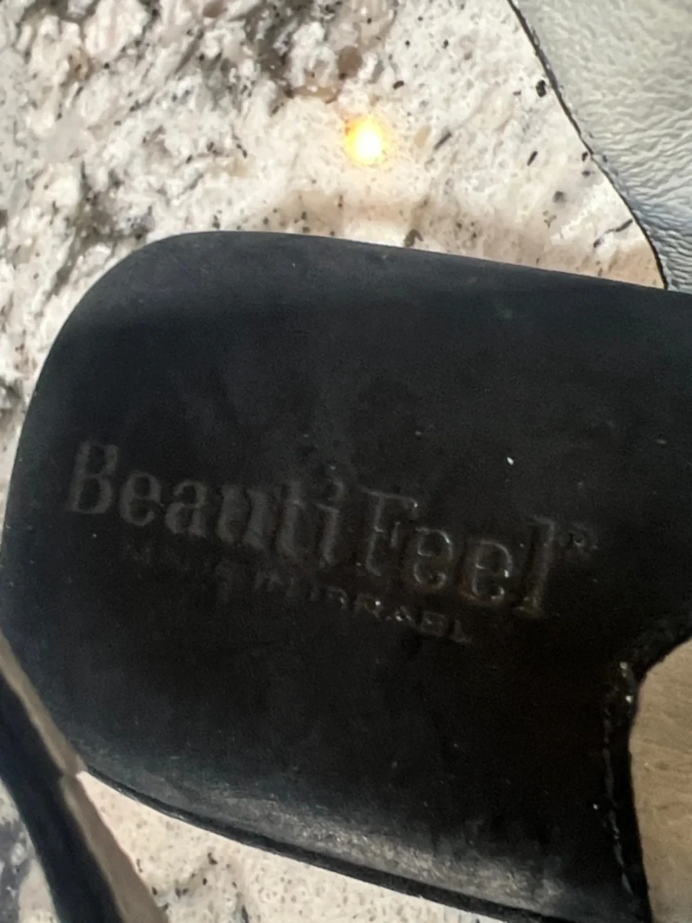 BeautiFeel Carmen Black Nubuck Leather Wedge Sandals Size 37 (US 6.5) EUC
